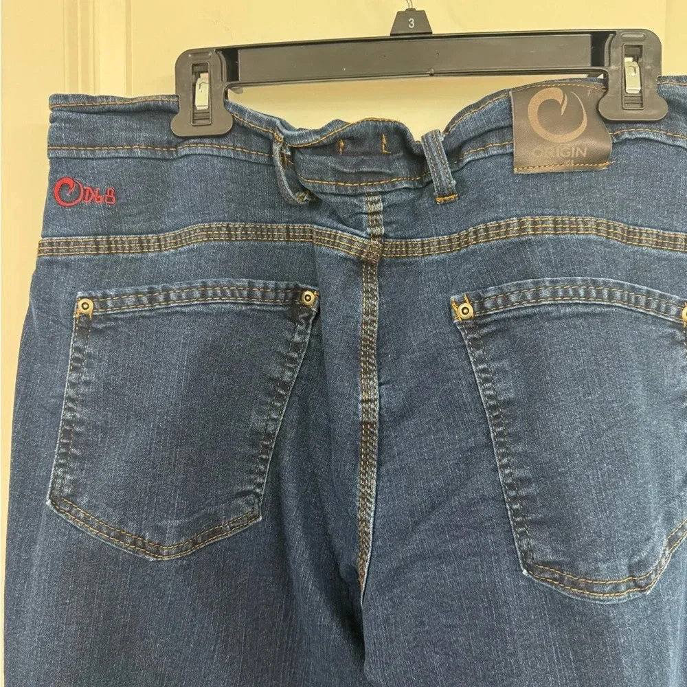 Origins Blue Relaxed Jeans with Classic Stitching 38x32